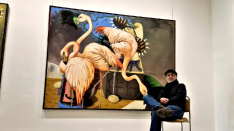 Vernissage in Leuna: Thomas Schindler zeigt seine vielschichtigen Werke im Kulturhaus