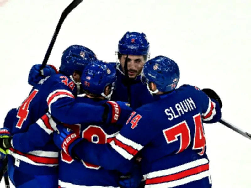 Vor Deutschland-Duell: USA demonstrieren Torkraft im Eishockey