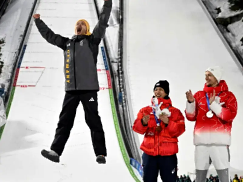 Weißflog gratuliert Raimund: Skisprung-Olympiasiegerliste wächst auf fünf Namen an