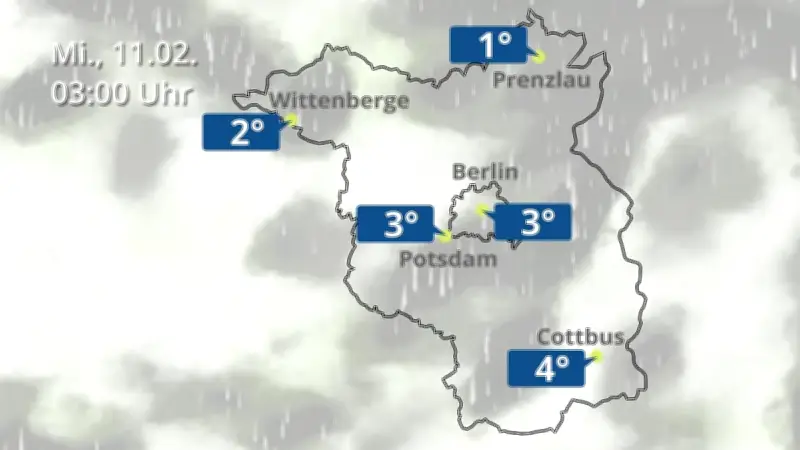 Wetterprognose für Berlin und Brandenburg: Regen und Wolken für Potsdam, Cottbus und Wittenberge