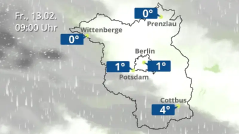 Wetterprognose für Berlin und Brandenburg: Regen, Wolken und Schnee erwartet