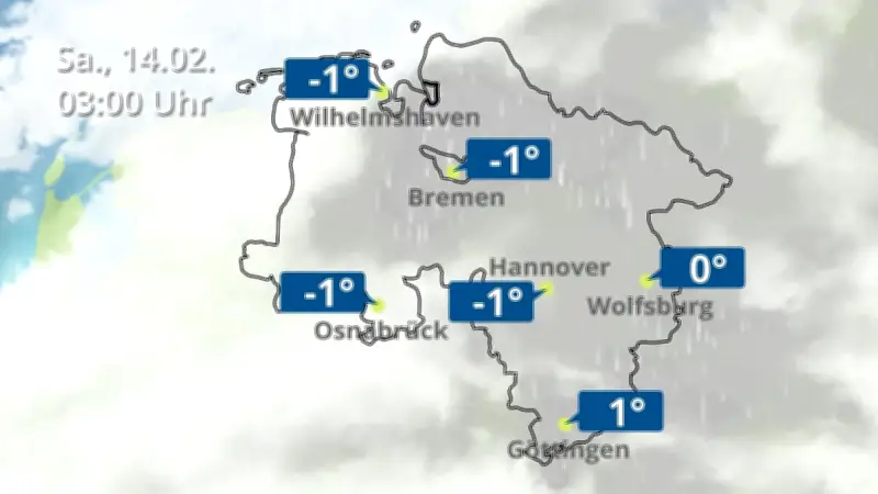 Wetterprognose für Bremen und Niedersachsen: Regen und Wolken dominieren