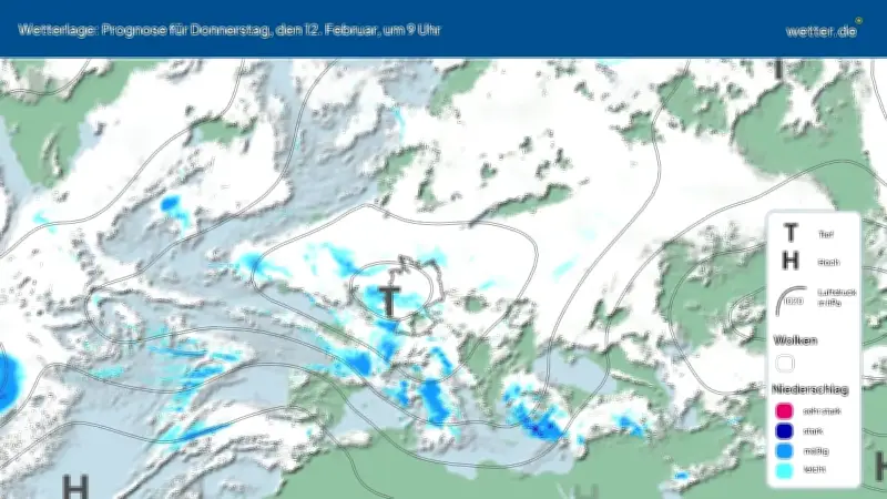 Wetterprognose für Europa: Tiefs und Hochs bestimmen die nächsten 5 Tage