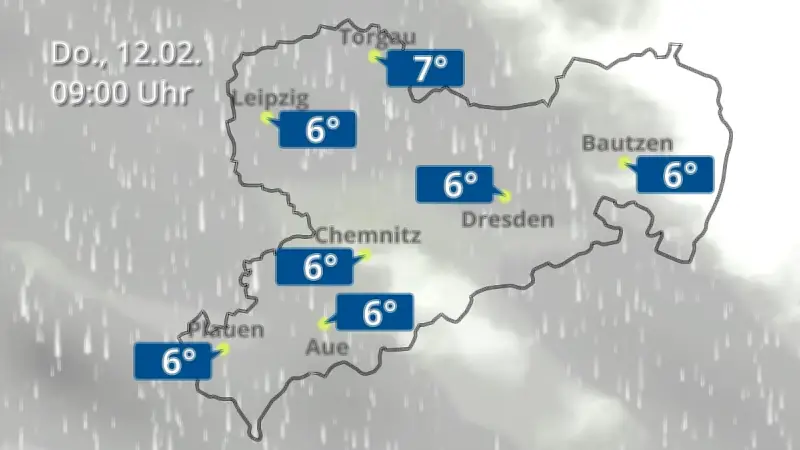Wetterprognose für Sachsen: Regen und Wolken für Chemnitz, Dresden und Leipzig
