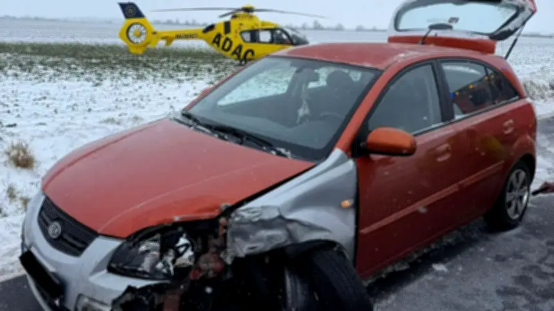 Winterchaos im Burgenlandkreis: 18 Unfälle durch Glätte - Fünf Personen leicht verletzt