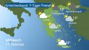 7-Tage-Wettertrend für Athen, Kreta und Lesbos: So wird das Wetter in Griechenland