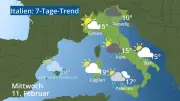 7-Tage-Wettertrend für Italien: Sonne, Hitze und Gewitter im Wechsel