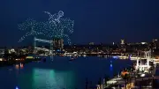 900 Drohnen über Hamburg: Spektakuläre Himmels-Show für Olympia-Bewerbung