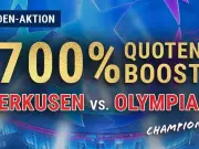 Bet-at-home bietet 700% Quotenboost für Leverkusen gegen Olympiakos in der Champions League