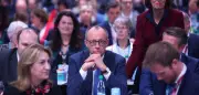 CDU-Parteitag: Draußen Unruhe, drinnen Gelassenheit trotz Kanzlerkritik