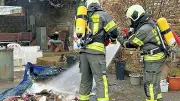 Feuerwehreinsatz in Aschersleben: Gemeldeter Wohnwagenbrand entpuppt sich als Container-Brand