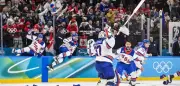 Olympia-Finale: USA gewinnen Eishockey-Gold in der Verlängerung gegen Kanada