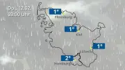 Regen- und Wolkenfilm für Nordsee und Ostsee: Wetterprognose für Norddeutschland