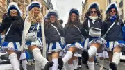 Rosenmontagszug in Halle: Jeckes Treiben trotz Winterwetter begeistert Tausende