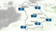 Wettervorhersage für Bayern: Regen, Wolken und Temperaturen in sechs Städten