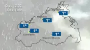Wettervorhersage für Mecklenburg-Vorpommern: Regen- und Wolkenfilm für die Ostseeküste