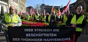 Zweitägiger Warnstreik legt Nahverkehr in Teilen Thüringens lahm