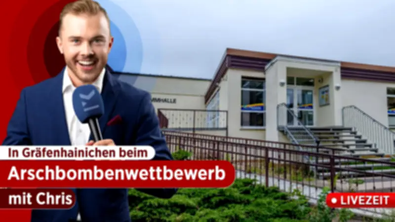 40 Jahre Volksschwimmhalle Gräfenhainichen: Bürgermeister springt beim Arschbomben-Wettbewerb