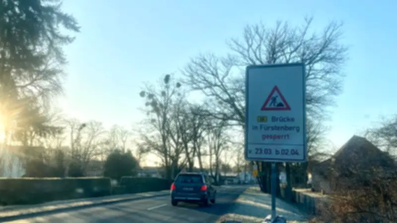 B96 bei Fürstenberg ab Montag gesperrt: Umleitung über Lychen, Templin und Zehdenick