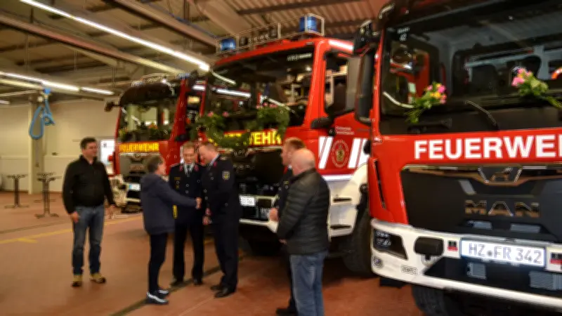 Ballenstedt investiert eine Million Euro: Drei neue Feuerwehr-Großfahrzeuge in Dienst gestellt