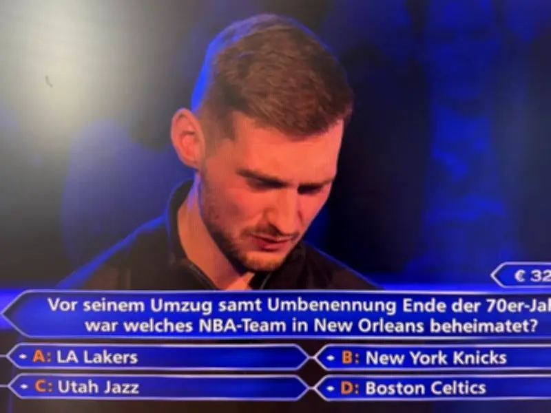Basketball-Frage bei 'Wer wird Millionär?': Kandidat gewinnt 64.000 Euro mit Publikumsjoker