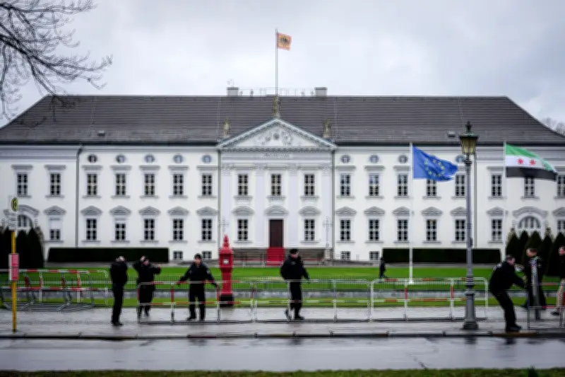 Berlin: Polizei-Großeinsatz bei Besuch des syrischen Übergangspräsidenten Ahmed al-Scharaa