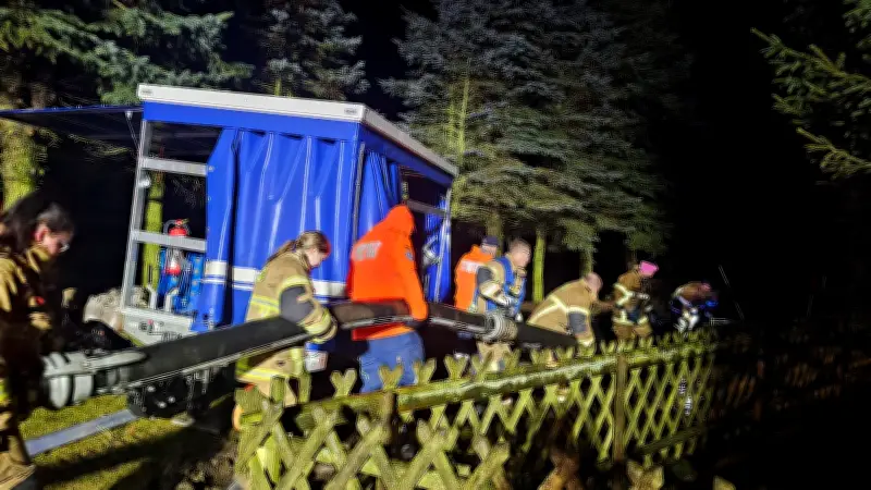 Überschwemmung in Bargischow: Familie dankt Feuerwehr und THW für schnellen Rettungseinsatz