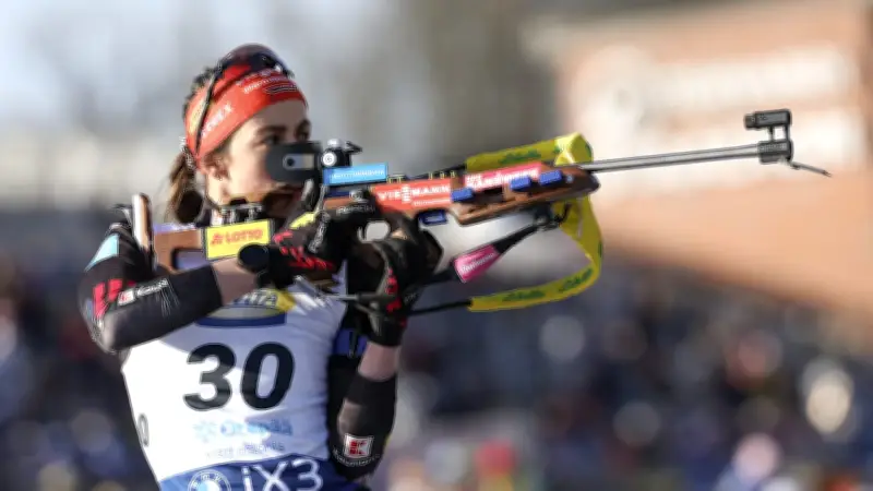 Biathlon-Verfolgung in Otepää: Deutsches Team stolpert am windigen Schießstand