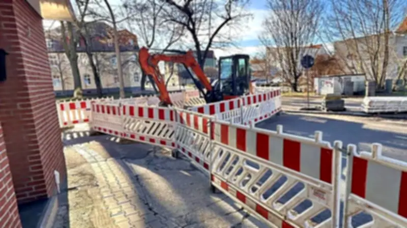 Bitterfelder Innenstadtring wird zur Großbaustelle: Erste Bauphase gestartet