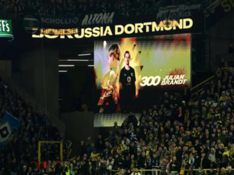 Brandts 300. BVB-Einsatz: Jubilar mit nur wenigen Sekunden Spielzeit