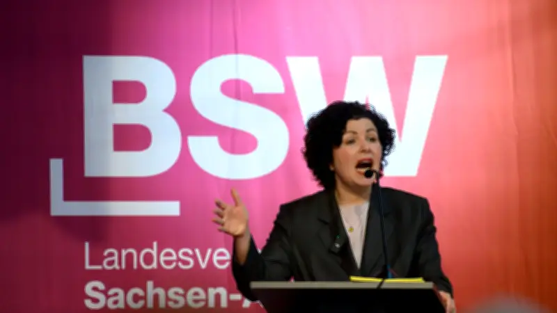 BSW-Chefin Mohamed Ali fordert in Magdeburg Rückkehr zu russischem Erdölimport