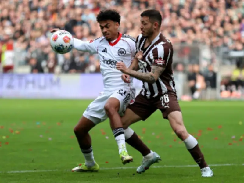 Bundesliga: Frankfurt bleibt auswärts blass - St. Pauli punktet im Abstiegskampf