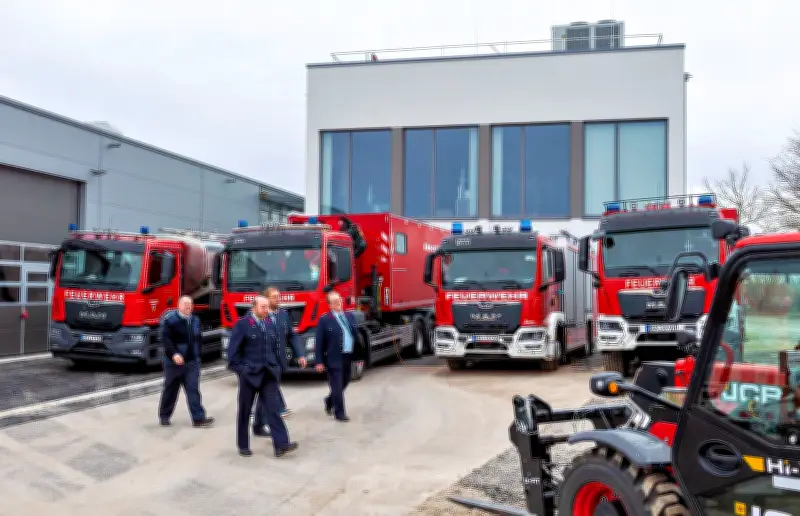 Burgenlandkreis eröffnet moderne Feuerwehrtechnische Zentrale im Gewerbegebiet Schönburg