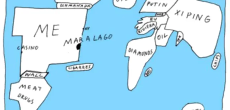 Cartoons der Woche: Trumps egozentrische Weltkarte und politische Satire