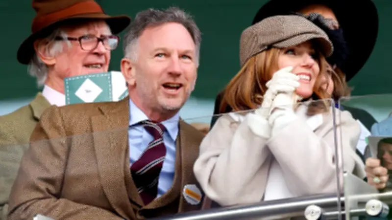 Christian Horner genießt Auszeit mit Geri Halliwell beim Cheltenham-Festival