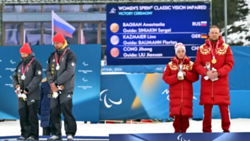 Deutsche Paralympics-Silbermedaillengewinner protestieren gegen russische Flagge