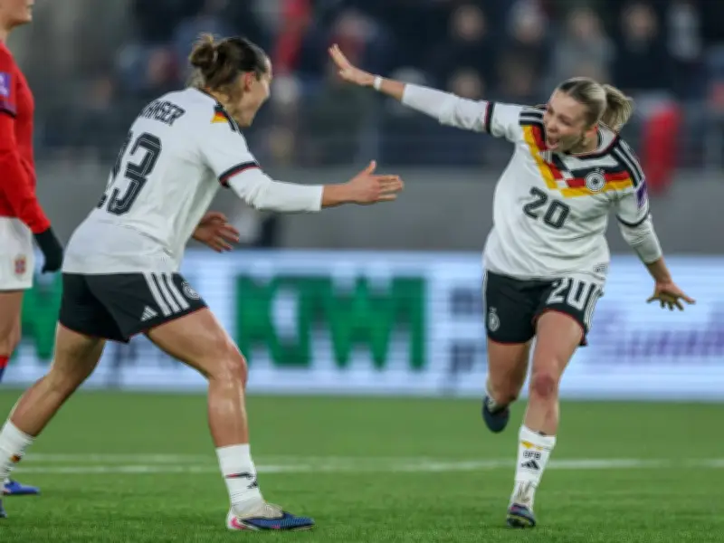 DFB-Frauen feiern klaren 4:0-Sieg in Norwegen auf dem Weg zur WM 2027