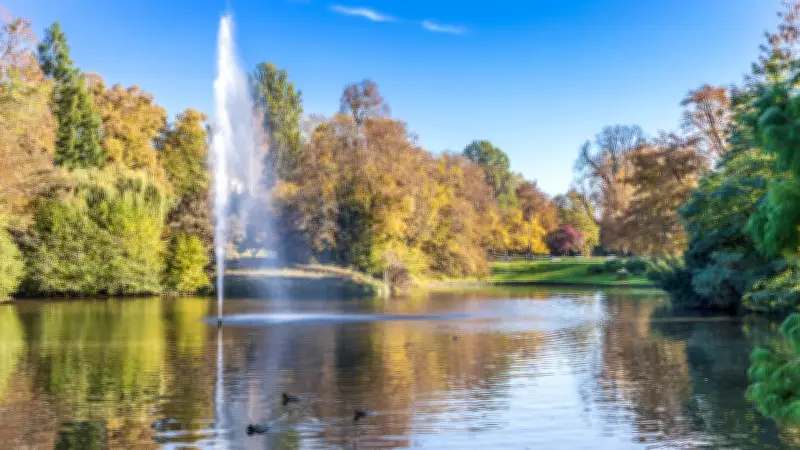 Dramatische Rettung im Wiesbadener Kurpark: Senior mit Elektromobil im Weiher