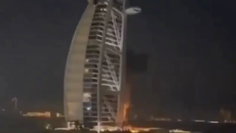 Drohnen-Angriff auf Dubai: Burj Al Arab Hotel getroffen - Ausreisechaos am Flughafen