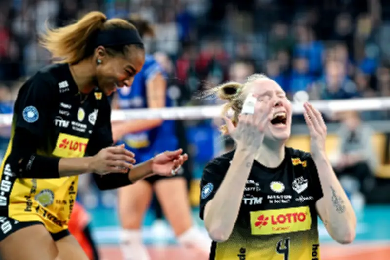 DVV-Pokal-Finale in Mannheim: Doppelte Sensation vor Rekordkulisse