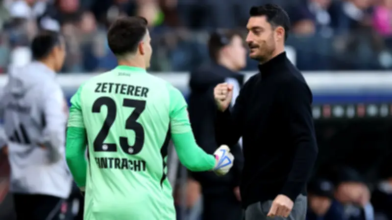 Eintracht-Trainer Riera erklärt Druck-Gespräch: Zetterer als Vorbild für die Mannschaft