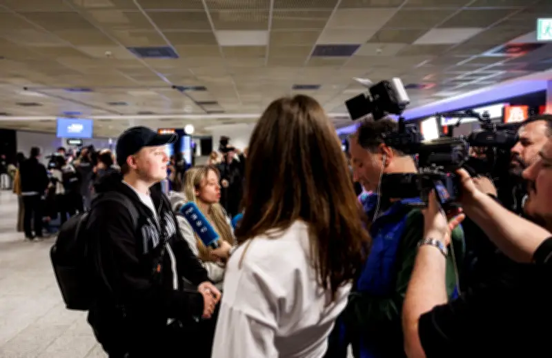 Erster Nahost-Evakuierungsflug in Frankfurt gelandet: Passagiere berichten von Raketen und Tiefgaragen-Nacht