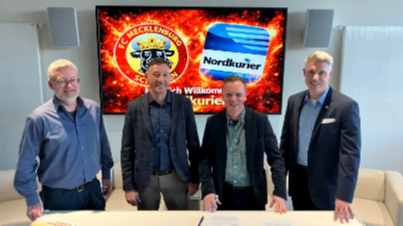 FC Mecklenburg Schwerin gewinnt Nordkurier Mediengruppe als regionalen Sponsor