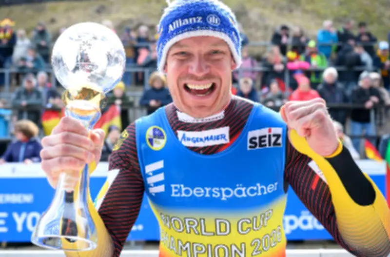 Felix Loch holt Kristallkugel und stellt Weltcup-Siegrekord in Altenberg ein