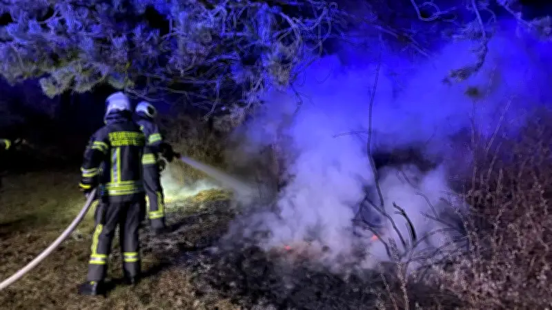 Feuerwehr Aschersleben löscht vier Brände in anspruchsvoller Nachteinsatz auf der Alten Burg