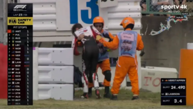 Formel-1-Star Oliver Bearman verletzt sich bei heftigem Crash in Suzuka