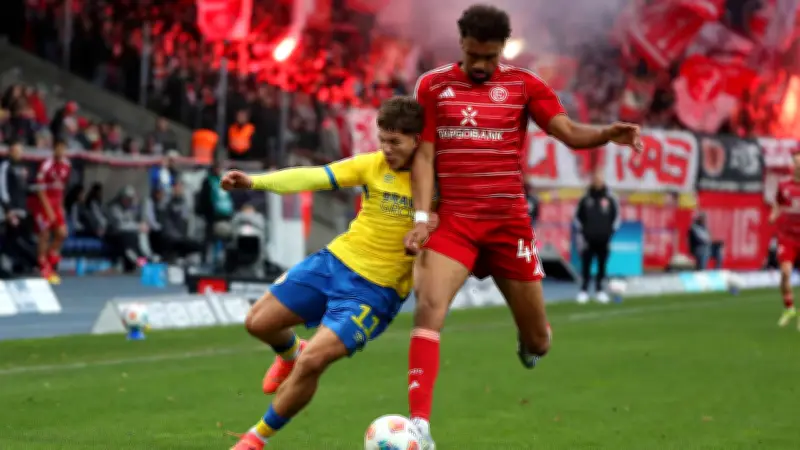 Fortuna Düsseldorfs Abwehr-Riese Elias Egouli: Vom Amateur zum unaufgeregten Stammspieler