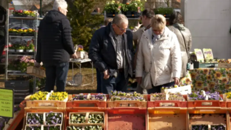Frühlings- und Ostermarkt in Blüthen lockt mit Blumenpracht und Kunsthandwerk