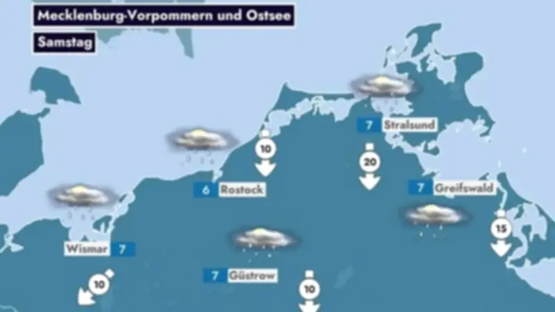 Frühlingsdämpfer im Nordosten: Kaltfront bringt kühles Wochenendwetter nach Mecklenburg-Vorpommern