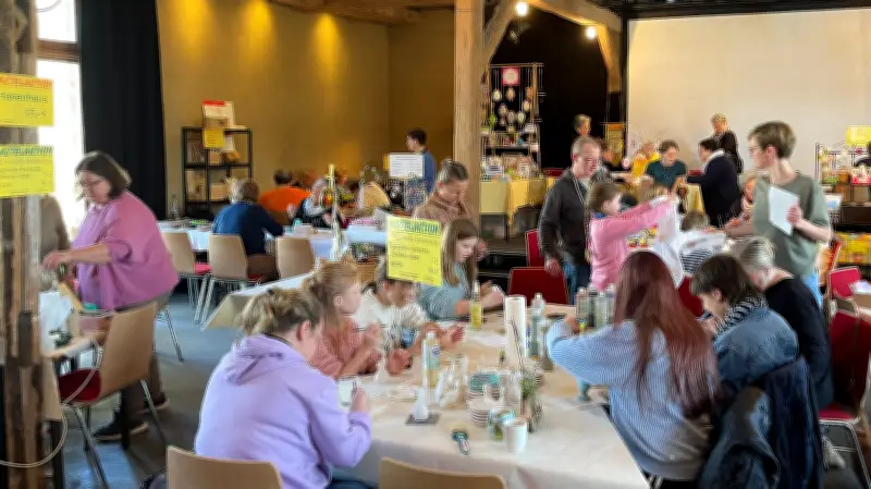 Frühlingsmarkt in Neustrelitz: Basteln als meditative Oase für Familien